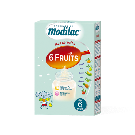 Modilac céréales bébé 6 fruits
